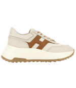 H669 Beige/Brown Leather Allacciato H