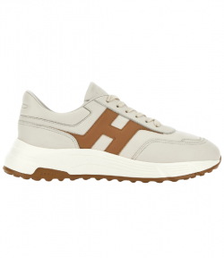 Beige/Brown Leather Hogan Hyperlight Allacciato H