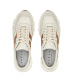 Beige/Brown Leather Hogan Hyperlight Allacciato H