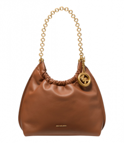 Brown Leather Indie Md Cinch Pouchette Bag