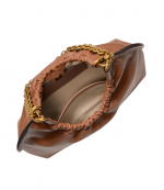 Brown Leather Indie Md Cinch Pouchette Bag