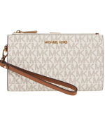 Jet Set Vanilla DBLZP Wristlet Wallet