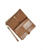 Jet Set Vanilla DBLZP Wristlet Wallet