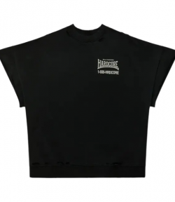 Black Hardcore Muscle Tee