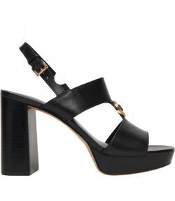 Erin Platform Black Sandal