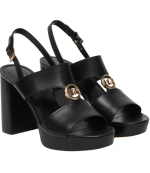 Erin Platform Black Sandal