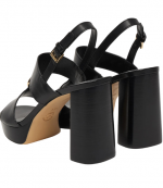 Erin Platform Black Sandal