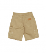 Vintage Army Green Mid Rise Carpenter Shorts W/ Zip