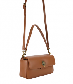Leather Oxford Tan Crossbody Bag