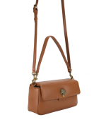 Leather Oxford Tan Crossbody Bag