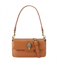 Leather Mini Oxford Tan Crossbody Bag