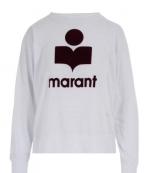 White/Burgundy Klowia Long Sleeve T-Shirt