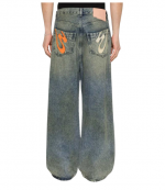 Fat Angelo Green Denim Pants