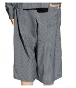 Grey Slouch Shorts Stripes