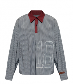 Grey Polo Swtr Stripes