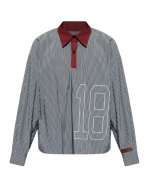 Grey Polo Swtr Stripes