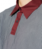 Grey Polo Swtr Stripes