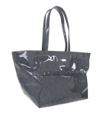 Navy Punch Large Tote Bag