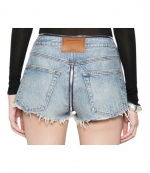 Dipped V Zip Waistband Cut Off