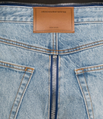 Dipped V Zip Waistband Cut Off