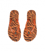 Kensington Q Flip Flop Tan Comp Orange