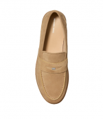 Khaki Suede Leather Wesley Slip On