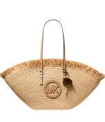 Nat/Peanut Large Fan Tote