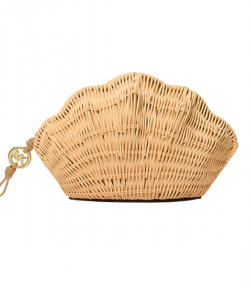Shelly Natural Small Shell Clutch