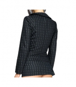 Black Draped Blazer