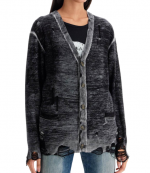 Black Multi Boyfreind Cardigan