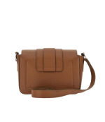 Brown Leather HO1X Flap Bag