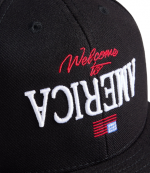 Black Welcome To America Cap