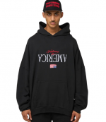 Black Welcome To America Hooligan Hoodie