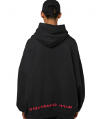 Black Welcome To America Hooligan Hoodie
