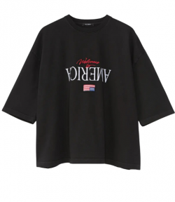 Black Welcome To America Buffalo Tee
