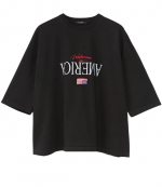 Black Welcome To America Buffalo Tee