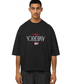 Black Welcome To America Buffalo Tee