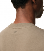 Taupe Beige Small Tonal Embossed Ami De Coeur T-Shirt Jersey