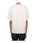White Cream Small Tonal Embossed Ami De Coeur T-Shirt Jersey