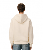 White/Cream Zipped Hoodie With Tonal Embossed Ami De Coeur