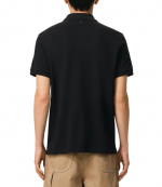 Black/White Ami De Coeur Light Pique Polo Shirt