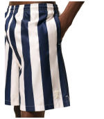White Cream/Ink Long Stripes Swimsuit Shorts