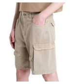 Beige Loaded Cargo Shorts