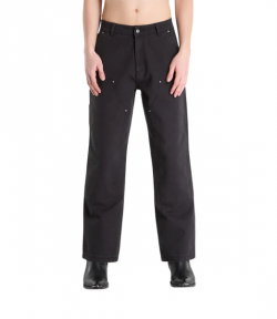 Washed Black Worker Pants