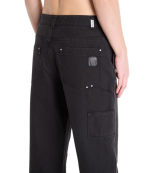 Washed Black Worker Pants