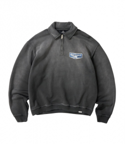 Stained Black Nothing Faster Quarter Zip Sweatshirt