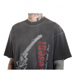 Stained Black Loaded With Love T-Shirt
