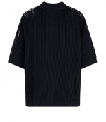 Jet Black Beverly Knit Polo