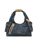 Dark Wash Denim The Pocket Sack Bag