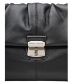 Black Leather The Cristina Messenger Bag